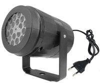Новорічний лазерний проектор Led Projection Light 1367-3 на 16 малюнків, Настінний обертовий проектор підсвічування з кронштейном для дому Чорний