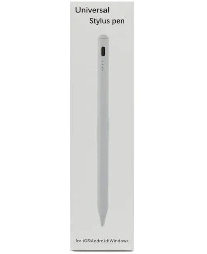 Универсальный стилус Stylus Pen JT19 для письма и рисования Android iPad IOS, Активный стилус-ручка для телефона и планшета с 2 наконечниками Белый
