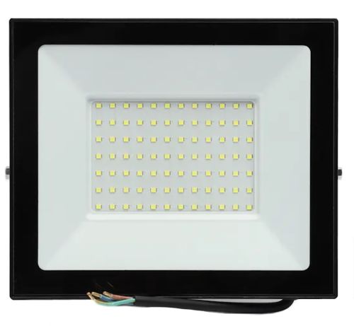 Світлодіодний вуличний прожектор 100W LED Flood Light Series 2 UKC FL-100 з монтажним кріпленням на кронштейн, денний ліхтар 100 Вт IP66 6400К для вулиці від мережі