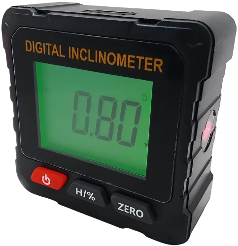 Цифровий кутомір інклінометр Digital Inclinometer VC720 з лазером на 2 лінії і магнітом, електронний лазерний рівень для вимірювання кута нахилу