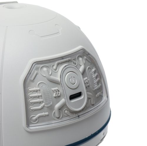 Акумуляторний зволожувач повітря нічник Space Capsule Humidifier MJ046 Ракета з астронавтом 1200 mAh з LED підсвічуванням Аромадифузор AND-9-20 Білий