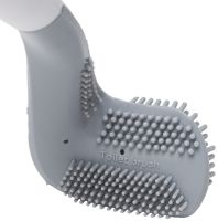 Туалетний навісний йоржик щітка Tanger Toilet brush LTB-01 з щіткою для чищення унітазу з кріпленням на стіну, силіконовий йоржик скребок для туалету
