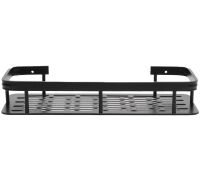 Настінна пряма полку в ванну Storage Rack AND197, навісний органайзер 30х13х5.5см тримач для ванної XL-915 під косметичні приналежності на стіну