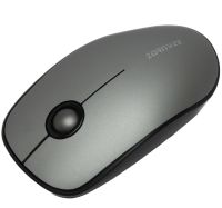 Бездротова Bluetooth мишка ZornWee W150 Grey для комп'ютера і ноутбука, Ігрова комп'ютерна блютуз миша 2.4GHZ USB для ПК від батарейок Сіра