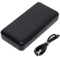 Зовнішній акумулятор з швидкою зарядкою Power Bank Hoco J87A 20000mAh PD20W + QC3.0(22.5 W), Портативна батарея повербанк Хоко з виходом Type-C Чорний