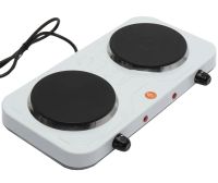 Настільна електроплита Hot Plate Electric Cooking JX-2020A 2000W на 2 конфорки диск двоконфорочна електрична плита з термостатом на 5 положень