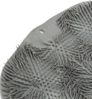 Силіконовий масажний килимок Чистюля щітка Shower Foot Scrubber Mat Ly - 379 Grey для спини і ніг на присосках, Настінна нековзна мочалка для душу сіра