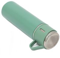 Подарунковий набір термос Vacuum Flask Tea Set з вакуумною ізоляцією 500 мл з 3 кружками Бокс з термокружкой і чашками з нержавіючої сталі
