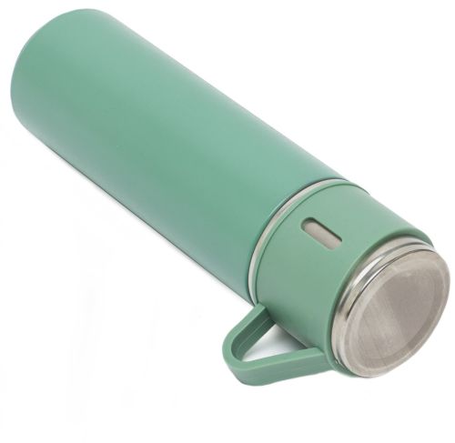 Подарунковий набір термос Vacuum Flask Tea Set з вакуумною ізоляцією 500 мл з 3 кружками Бокс з термокружкой і чашками з нержавіючої сталі