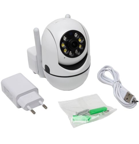 Вулична бездротова 360 IP камера відеоспостереження XY-3120SZ 2MP, поворотна зовнішня Wi-Fi камера з ІЧ-підсвічуванням і датчиком руху XY-3120 Біла