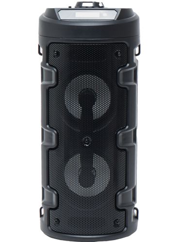 Бездротова Bluetooth колонка SoonBox S4405 10w з мікрофоном і RGB LED підсвічуванням, акумуляторна блютуз акустика USB AUX для Android IOS Чорна
