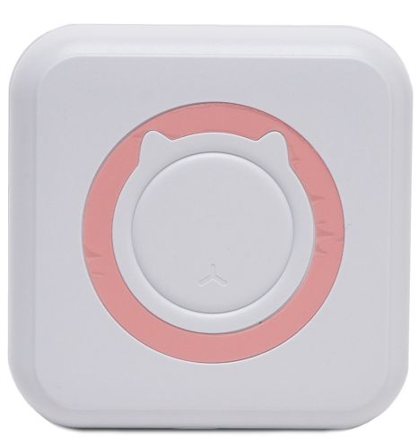 Бездротовий міні принтер Cat Mini Printer MAG - 693 57mm з Bluetooth, Кишеньковий дитячий термопринтер для друку без чорнила для смартфона 1200mAh
