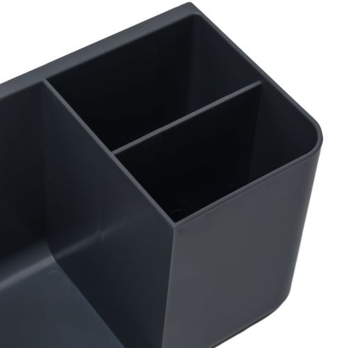Настінний тримач полку Storage Shelf QJ-996 для фена і штекера з відсіком для зберігання ванного приладдя, Органайзер у ванну на липучці