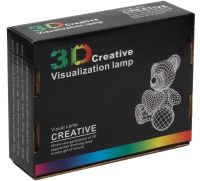Світиться дошка світильник для нотаток 3D Creative Visualization lamp з підсвічуванням 3 режими з крейдяним маркером, нічник для малювання Білий