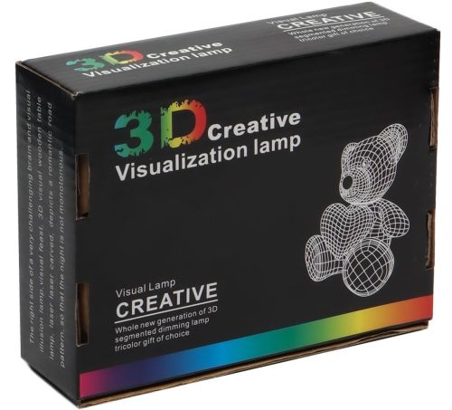Світиться дошка світильник для нотаток 3D Creative Visualization lamp з підсвічуванням 3 режими з крейдяним маркером, нічник для малювання Білий