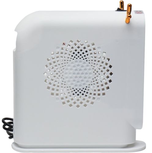 Підлоговий спіральний обігрівач тепловентилятор Voltronic JIEBO-N8 500W з ріжками оленя, переносний настільний електрообігрівач Deer Білий
