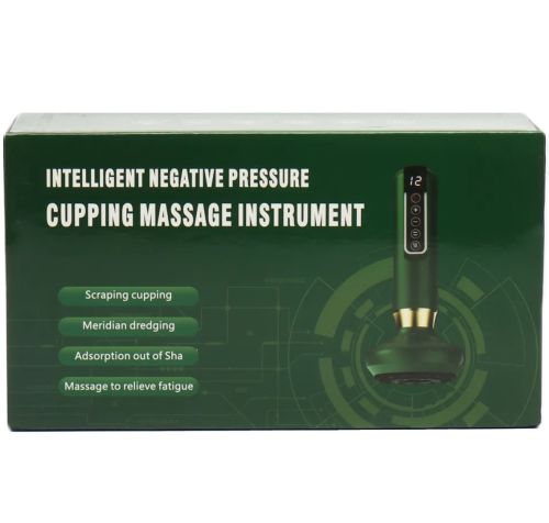 Акумуляторний вакуумний масажер Cupping Massage Instrument DS-A15 антицелюлітний з інфрачервоним нагріванням 12 режимів для омолодження тіла MAG-742