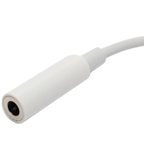 Универсальный кабель аудио переходник для наушников Lightning на 3.5mm AUX Headphone Adapter J-002, Адаптер USB-C для телефона IPhone Белый