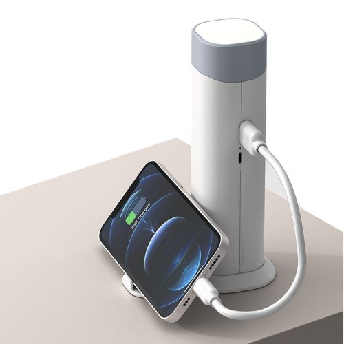 Настільна лампа-ліхтар Desk Lamp Mode Multifunctional table lamp акумуляторна світлодіодна LED лампа з повербанком універсальний ліхтар Power Bank
