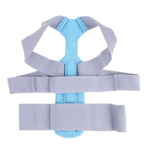 Фіксуючий коректор правильної постави Invisible Pose cion Belt, Корсет для корекції і вирівнювання спини і плечей, бандаж, жилет на липучках Сірий