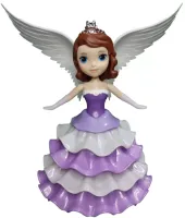 Танцующая интерактивная кукла ночник Софи Dancing Angel Ice Princess LD-159D с подсветкой, Музыкальная игрушка София принцесса от батареек Фиолетовая