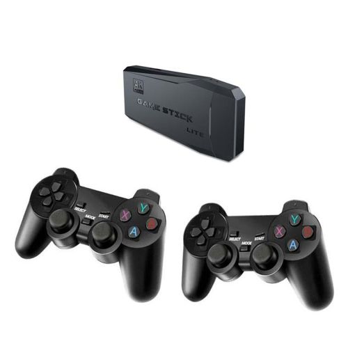 Ігрова відео приставка Data Frog Y - 3 Lite Green Playstation PS1 з бездротовими джойстиками, HDMI до телевізора 64Гб, 4k 10000 ігор Sega Dendy Y3