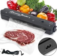 Вакуумний пакувальник пакетів New vacuum Sealer LP-11 Автоматичний вакууматор, апарат вакуумайзер для упаковки і зберігання їжі, продуктів Чорний