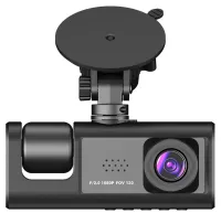 Автомобільний відеореєстратор BLACK BOX P09 1080P HD з дисплеєм на 3 камери з детектором руху, авторегістратор 3 об'єктива з нічним баченням