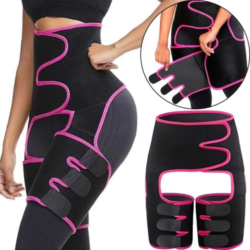 Коригуючий пояс фіксатор Adjustable One Piece Waist Band JN-79 для схуднення і корекції талії, Жиросжигающий корсет для заняття спортом Чорний