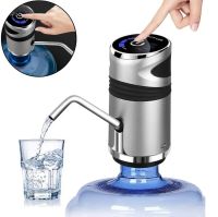 Автоматическая помпа для воды на бутыль Water Dispenser XL-129 Серебристая, Портативный аккумуляторный насос электрический диспенсер дозатор на кулер