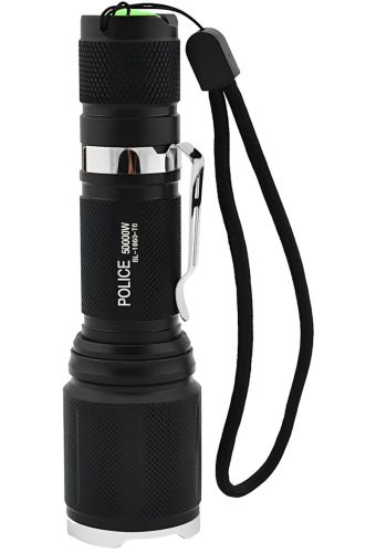 Ручний акумуляторний ліхтарик Bailong BL-1860-T6 з фокусуванням 50000w тактичний світлодіодний LED ліхтар 5 режимів з акумулятором Police BL1860