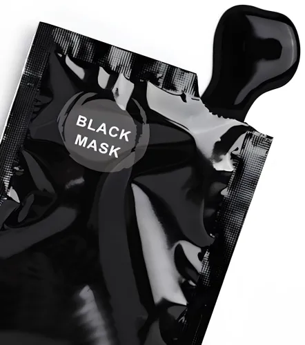 Чорна маска плівка для обличчя від чорних цяток Black Mask вугільна маска-плівка для очищення шкіри та звуження пор 100 г