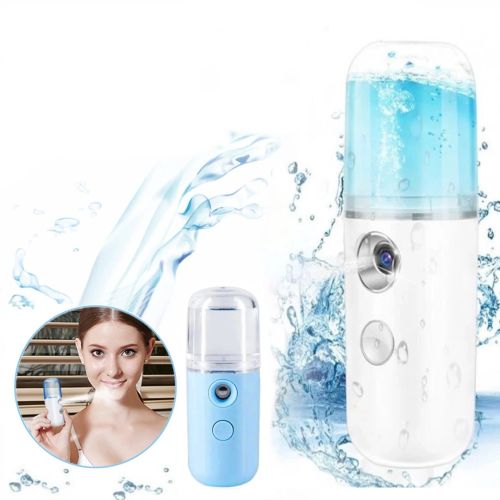 Ультразвуковой аккумуляторный увлажнитель воздуха для кожи лица Nano Mist Soraver с подсветкой, Нано-распылитель с резервуаром для воды 30 мл