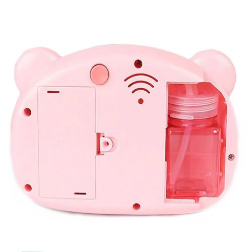 Дитячий генератор мильних бульбашок Свинка Bubble Camera HJ-458 у вигляді фотоапарата, іграшка фотоапарат для пускання мильних бульбашок на батарейках