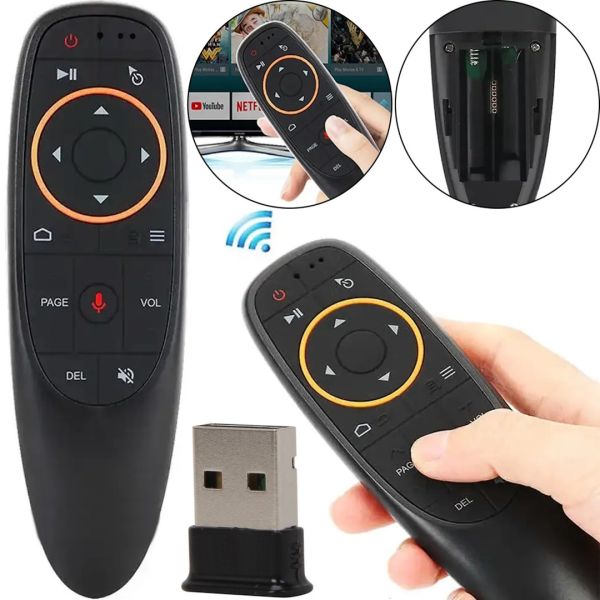 Універсальний пульт аэромышь дистанційного керування телевізором Air Mouse Remote G10S з гіроскопом, повітряна миша адаптер 2,4 GHz 17 кнопок G20