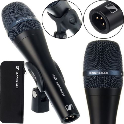 Ручний провідний мікрофон Sennheiser Evolution E965 для співу, вокальний односпрямований конденсаторний мікрофон для запису і караоке Чорний