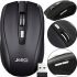Бездротова оптична мишка Jedel W550 Black 1000 dpi ігрова для комп'ютера і ноутбука 2.4 GHZ на батарейці, геймерська USB миша 98127 Чорна