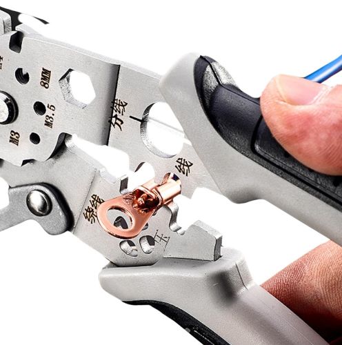 Багатофункціональні кліщі стрипер Cable Cutter CH-51 20в1 для зачистки і обтискача проводів, Каблерез різак для кабелів, дроту і зняття ізоляції