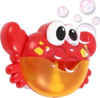 Краб дитяча іграшка для ванни Bubble Crab музична іграшка-генератор піни на присосках з мильними бульбашками, забавний краб-міхур на батарейках
