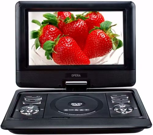 Цифровий автомобільний DVD програвач Opera NS-1129 11 " портативний поворотний плеєр DVD-книга з пультом ДУ, джойстиком TV USB SD OP-1129