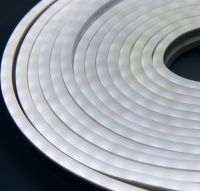 Світлодіодна силіконова стрічка Led Neon 0719 Біла 5 м неонова гнучка підсвітка в силіконі з блоком живлення від мережі 3000К IP65 12v-220v White