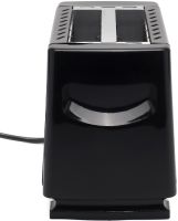 Електричний тостер Bitek BT-263 Black 1000W кухонний горизонтальний електротостер на 2 тости для хліба зі знімним піддоном 2 Slice TOASTER Чорний