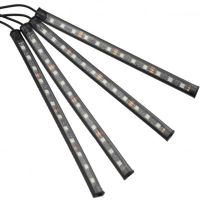 Автомобільна світлодіодна RGB Led підсвічування RL-415 з мікрофоном від прикурювача для салону авто, водонепроникна Bluetooth стрічка iPhone Android
