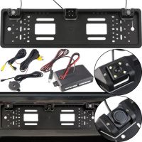 Автомобильная камера заднего вида в рамке номерного знака Car Cam Parking sensor 5429 с парктроником, Держатель рамка для номера с камерой, Авторамка