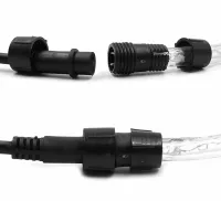 Світлодіодна гнучка гірлянда Дюралайт Rope Lights G-38 10 м вулична і внутрішня кольорова LED гірлянда з RGB контролером від мережі Multicolor 3528