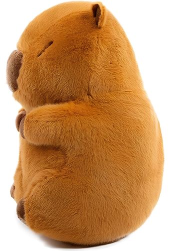 Інтерактивна дихаюча капібара Snuggle Pulse CapyBuddy 30 см м'яка плюшева іграшка, музичний нічник на батарейках для сну новонароджених дітей