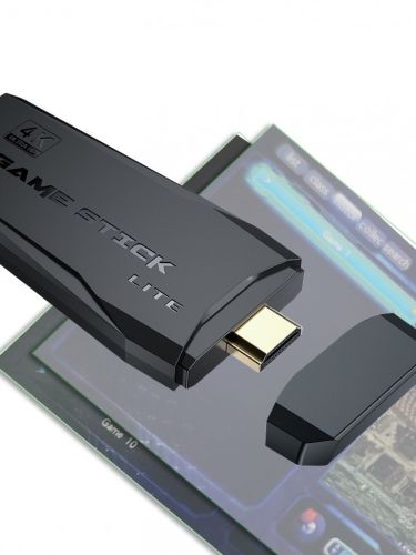 Ігрова відео приставка Data Frog Y - 3 Lite Green Playstation PS1 з бездротовими джойстиками, HDMI до телевізора 64Гб, 4k 10000 ігор Sega Dendy Y3