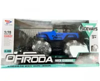 Дитяча машинка джип Yuqi Off Road з пультом управління з фігурними колесами, акумуляторний позашляховик 1: 16 на радіокеруванні для дітей Синій
