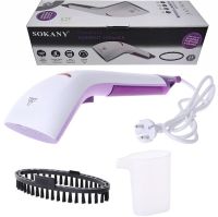 Ручной вертикальный отпариватель Sokany Hand Steamer YG-868 для одежды и штор с насадкой щеткой, Паровой утюг 1200W для дома, Пароочиститель от сети