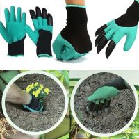 Гумові рукавички з кігтями для саду та городу Garden Genie Gloves Гарден Джені Гловес, садові рукавички